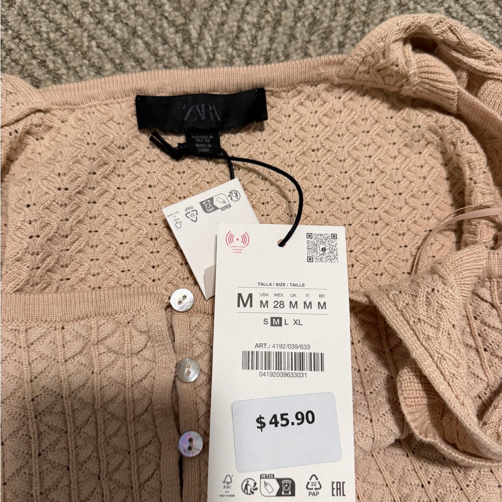 Zara Ruffle/Knit Tank Top - Picture 3 of 3